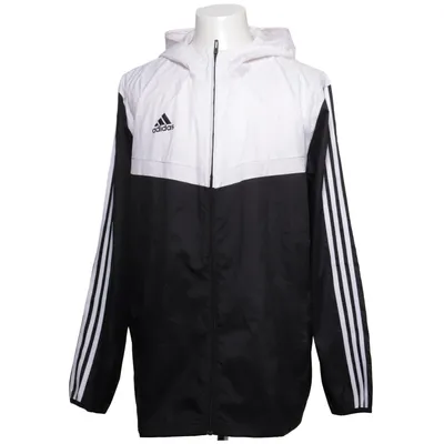 Träningsjacka (Svart, Vit) från Adidas Återvunnen polyester