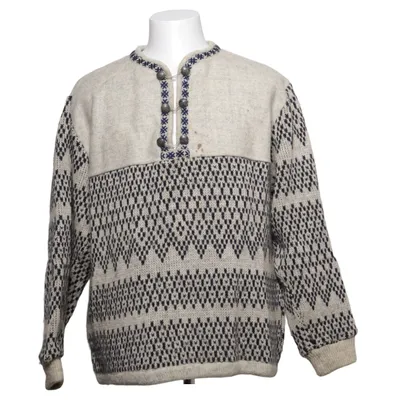 Lusekofte (Grå, Sort) fra B.S Scandinavian Design Viscose, Uld