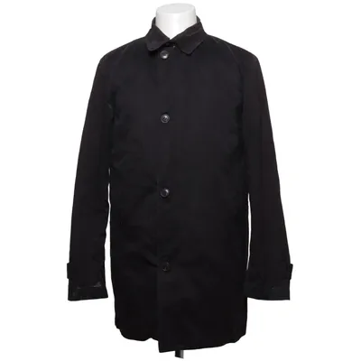 Coat (Black) from Bertoni Cotton, Polyamide, Polyester