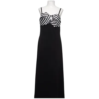 Robe longue (Noir, Blanc) de Heine Élasthane, Polyester