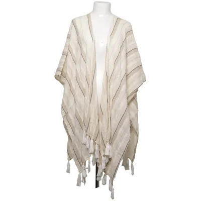Poncho (Weiß, Beige) von Uterqüe