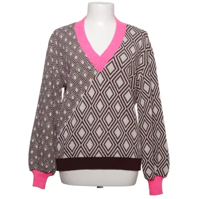 Strickpullover (Braun, Pink, Beige) von Susy Mix Acryl, Viskose, Wolle