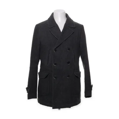 Pea coat (Gray) from Dstrezzed Acrylic, Polyester, Wool