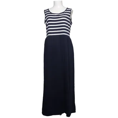 Maxi dress (Blue, White) from XLNT by KappAhl Cotton, Elastane