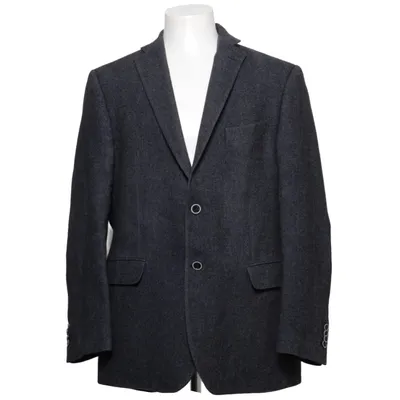 Kavaj (Grå) från Elson Acetat, Kashmir, Bomull, Ull