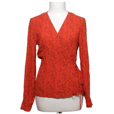 Wikkelblouse (Rood, Zwart) van Just