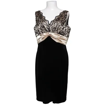 Cocktailjurk (Zwart, Beige) van Alex Evenings Elastaan, Polyester