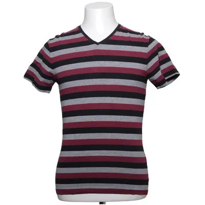 T-shirt (Core Striped V-Neck) from Bläck Cotton, Elastane