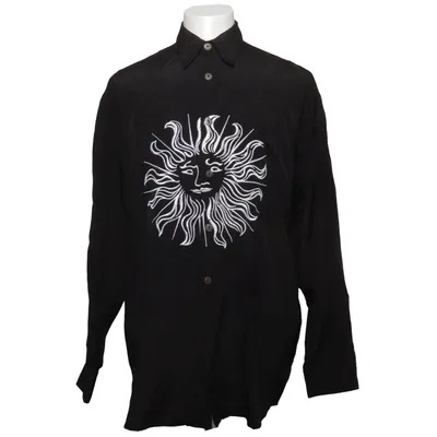 Shirt (Black) from Taxi Polyester, Viscose