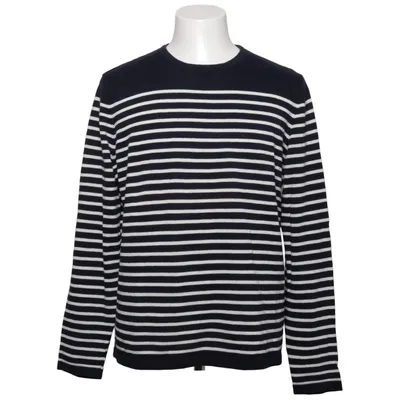 Sweater (Blue, White) from H&M Cotton, Linen