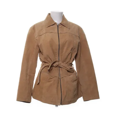 Läderjacka (Beige) från Sasson