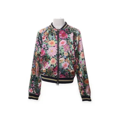 Bomberjack (Blauw, Meerkleurig) van H&M x Angela McKay Elastaan, Polyester