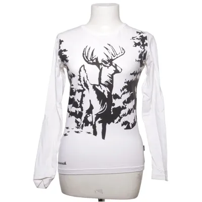 Lange mouwen shirt (Wit, Zwart) van Alprausch Katoen, Elastaan