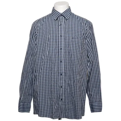 Shirt (Blauw, Grijs, Zwart) van Casamoda Katoen