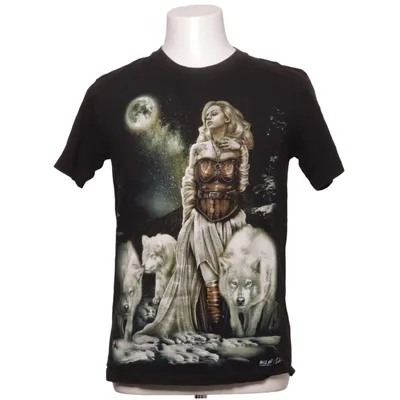 T-shirt (Black, Multicolored) from The Mountain Cotton