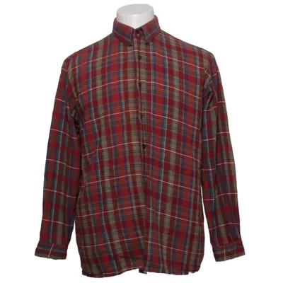 Flanellskjorta (Röd, Blå, Flerfärgad) från Basic Line Bomull