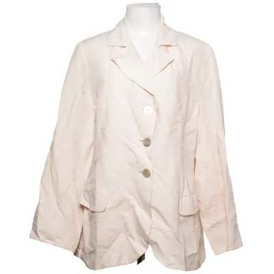 Blazer (Roze) van Selection by Ulla Popken Acetaat, Linnen, Viscose