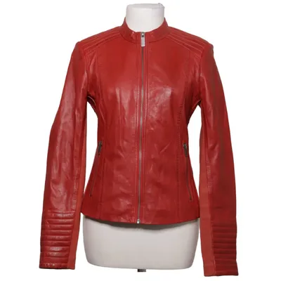 Leather jacket (Red) from Transmission Leather, Polyester