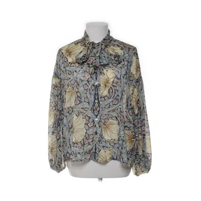 Knytblus (Blå, Beige, Flerfärgad) från Morris & Co x H&M Polyester