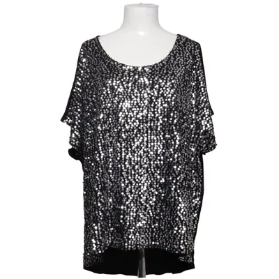 Top (Black, Silver) from Zay Clothing Elastane, Polyester, Viscose
