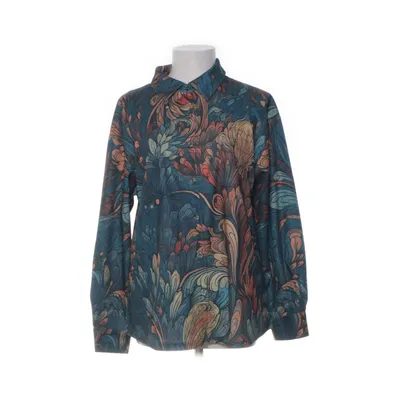Shirt (Petrol green, Orange) from Maria & Gabriele Cotton, Polyester