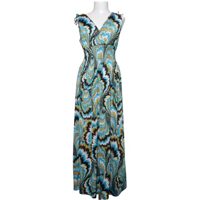 Maxi dress (Blue, Yellow, Multicolored) from Chica London Polyester
