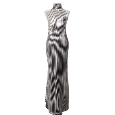 Halterneckklänning (Svart, Beige) från Boohoo Polyester