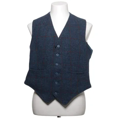 Ytterväst (Blå, Flerfärgad) från Harris Tweed