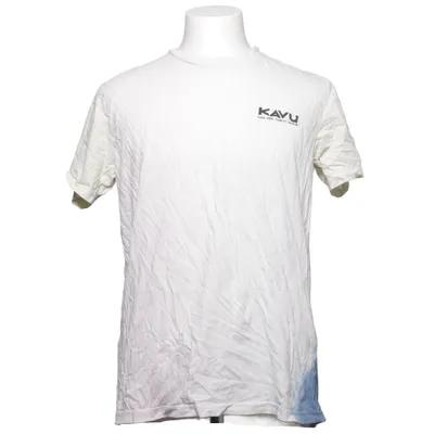 T-shirt (Weiß, Blau) von Kavu Bio-Baumwolle