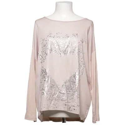 Langærmet t-shirt (Pink) fra Rick Cardona Elastan, Viscose