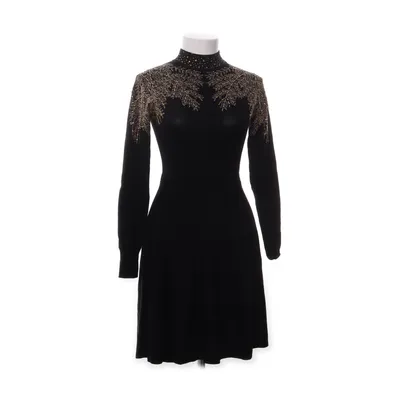 Kjole (Sort, Guld) fra Karen Millen Polyamid, Viscose