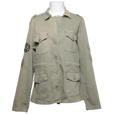 Safarijacke (Grün) von Place du Jour Baumwolle, Elasthan