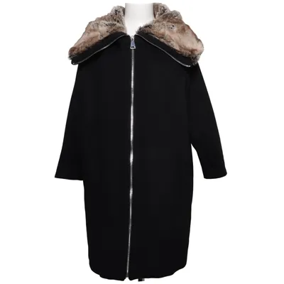 Vinterkappa (Svart) från Ril's Kashmir, Polyester, Viskos, Ull