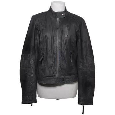 Veste en cuir (Gris) de JSFN Cuir, Polyester