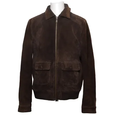 Läderjacka (Brun) från Barneys Originals Bomull, Skinn, Polyester