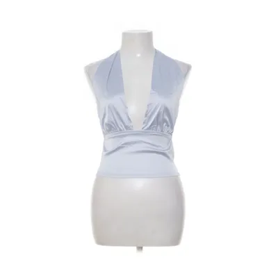 Halter neck top (Blue) from Venderby's Elastane, Polyester