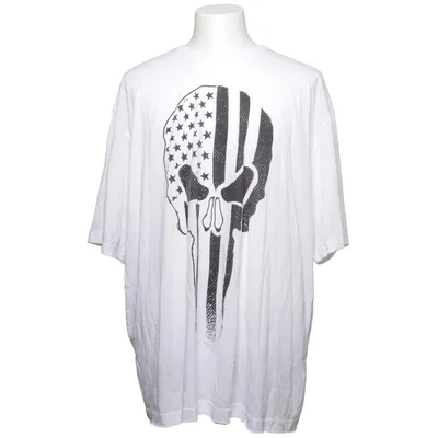 T-shirt (Vit, Svart) från Gasp Bomull, Polyester