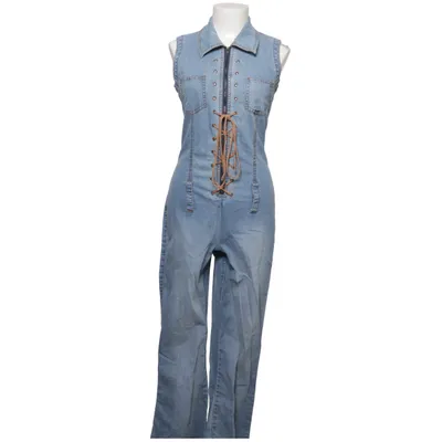 Jumpsuit (Blue) from Melrose Cotton, Elastane, Polyester
