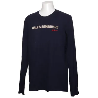 Lange mouwen shirt (Blauw) van Luis Trenker Katoen
