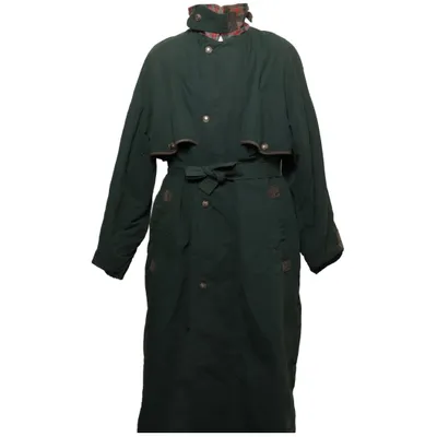 Trench coat (Green, Red, Multicolored) from BAZ Acrylic, Polyamide, Polyester