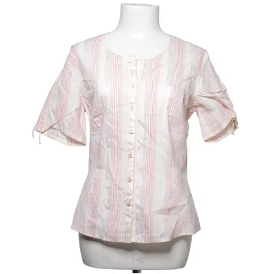 Korte mouwen shirt (Wit, Oranje, Geel) van Lebek Collection Katoen, Polyamide, Polyester