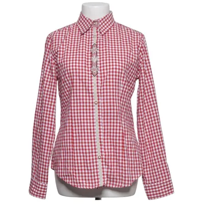 Shirt (Red, White) from Os Trachten Cotton, Polyester
