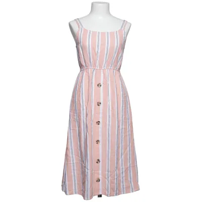 Dress (Orange, White, Black) from Jean Pascale Linen, Viscose