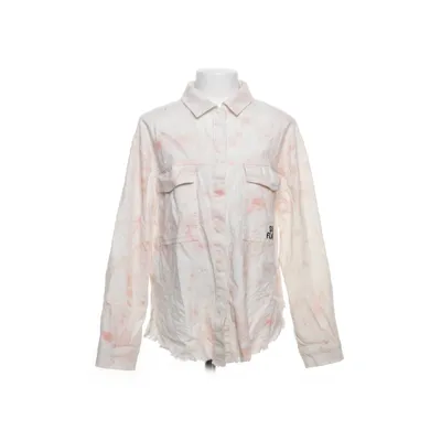 Shirt (Pink, White) from Zara x Smiley World Cotton, Viscose