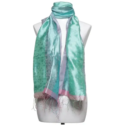 Écharpe (Bleu, Violet, Rose) de Erfurt Soie