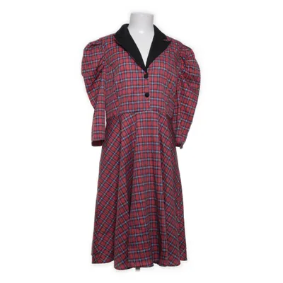 Dress (Red, Multicolored) from Zapaka Cotton, Polyester
