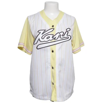 Baseballtröja (Vit, Gul) från Kani Polyester