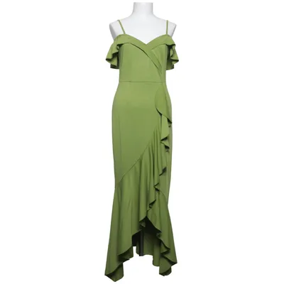 Maxikjole (Grøn) fra Shein Elastan, Polyester
