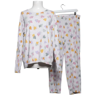 Pyjamasz (Hvid, Flerfarvet) fra Polarn O. Pyret Elastan, Økologisk bomuld