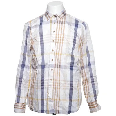 Shirt (White, Blue, Yellow) from Eterna Cotton